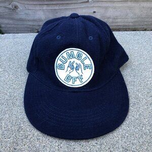 BUMBLE BFF Felt Hat Unisex Blue Adjustable Cap Dating App​​​​​